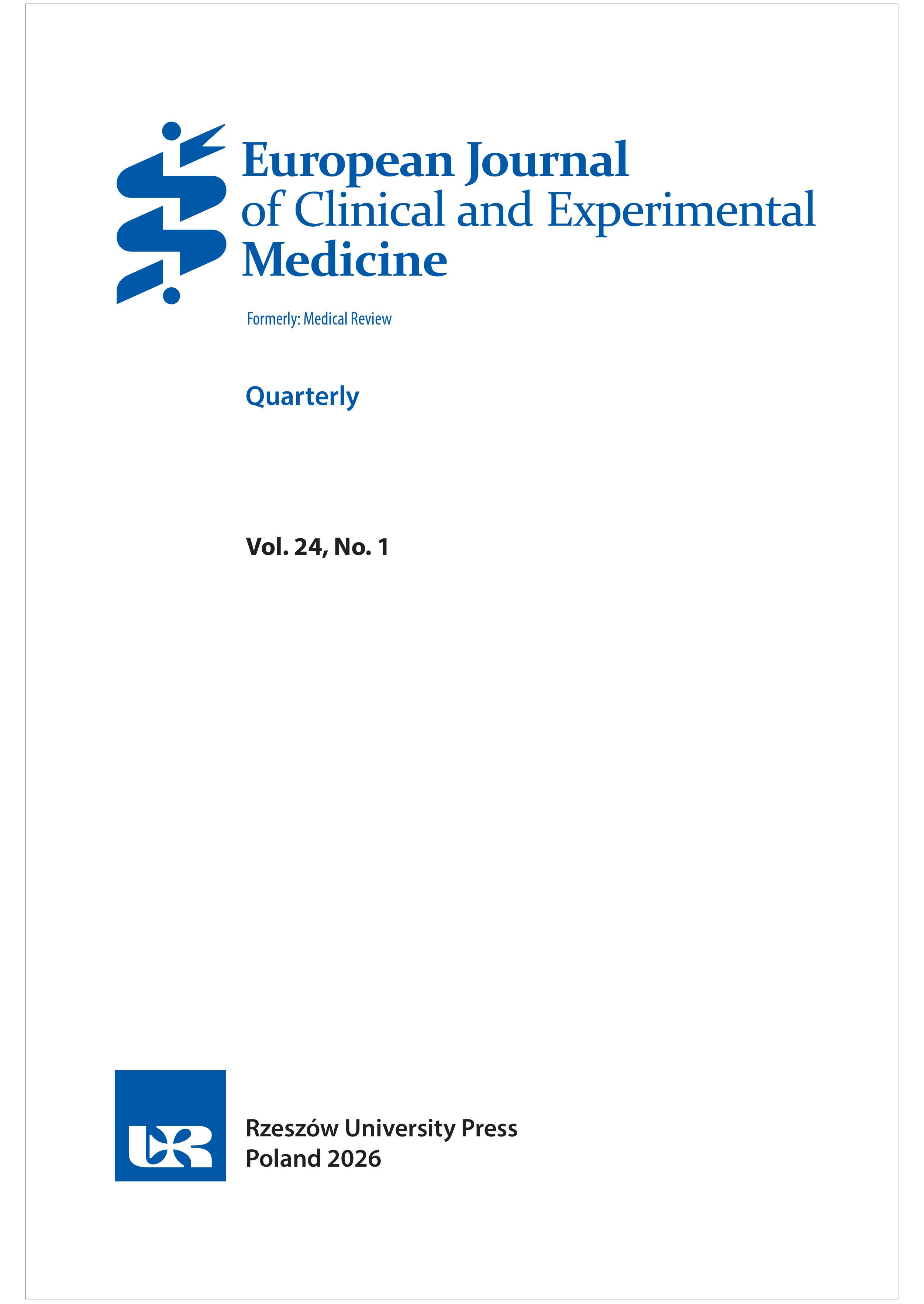 					View Vol. 24 No. 1 (2026): European Journal of Clinical and Experimental Medicine
				