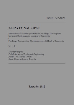 					Pokaż  Tom 15 (2012): Zeszyty naukowe Południowo-Wschodniego Oddziału Polskiego Towarzystwa Inżynierii Ekologicznej z siedzibą w Rzeszowie i Polskiego Towarzystwa Gleboznawczego Oddział w Rzeszowie
				