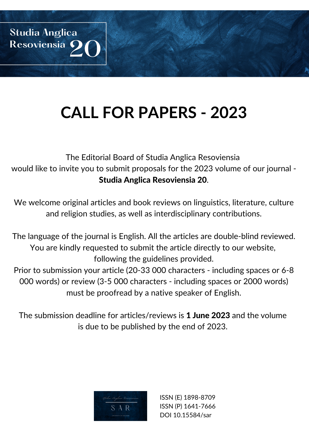 Call for Papers 2023